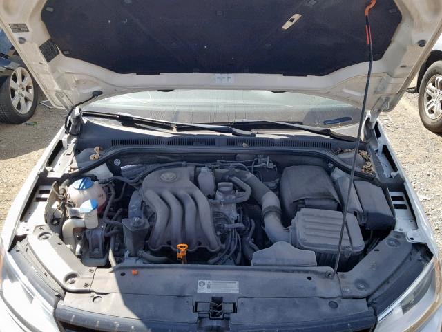 3VW2K7AJ5BM332063 - 2011 VOLKSWAGEN JETTA BASE WHITE photo 7