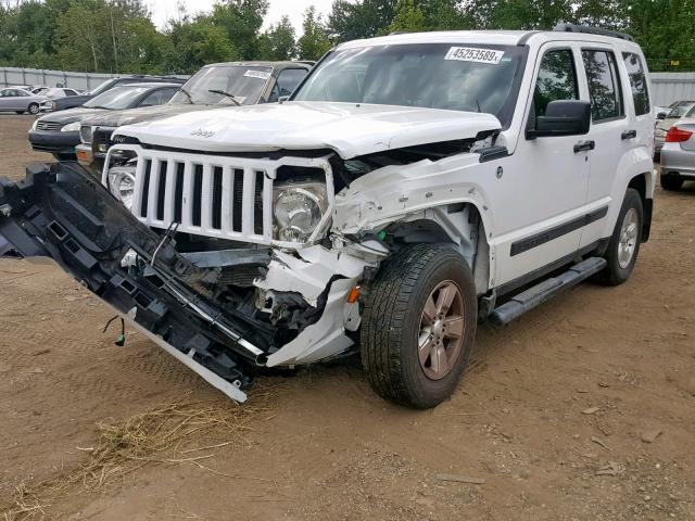 1C4PJMAK2CW152883 - 2012 JEEP LIBERTY SP WHITE photo 2