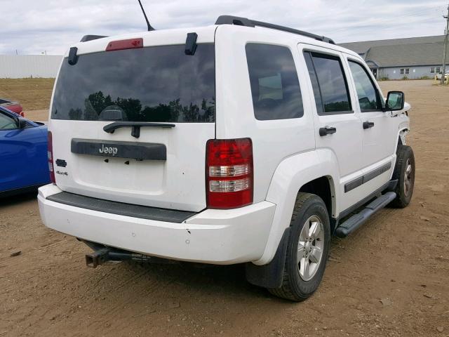 1C4PJMAK2CW152883 - 2012 JEEP LIBERTY SP WHITE photo 4