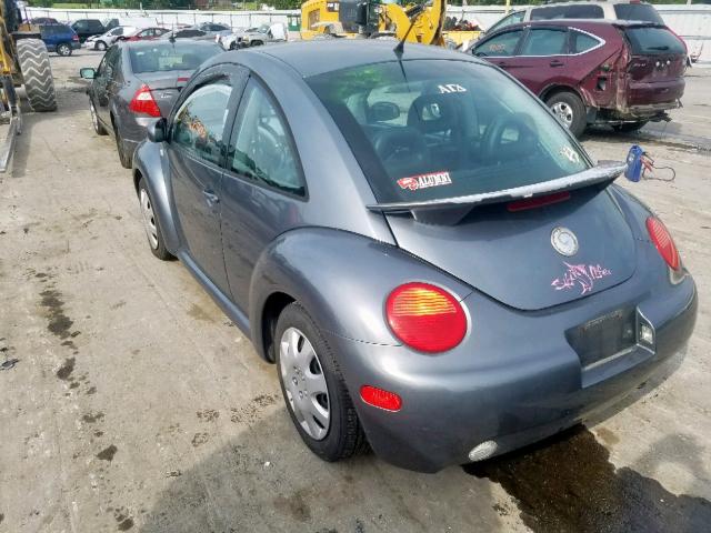 3VWBK21C93M426291 - 2003 VOLKSWAGEN NEW BEETLE ნაცრისფერი ფოტო 3