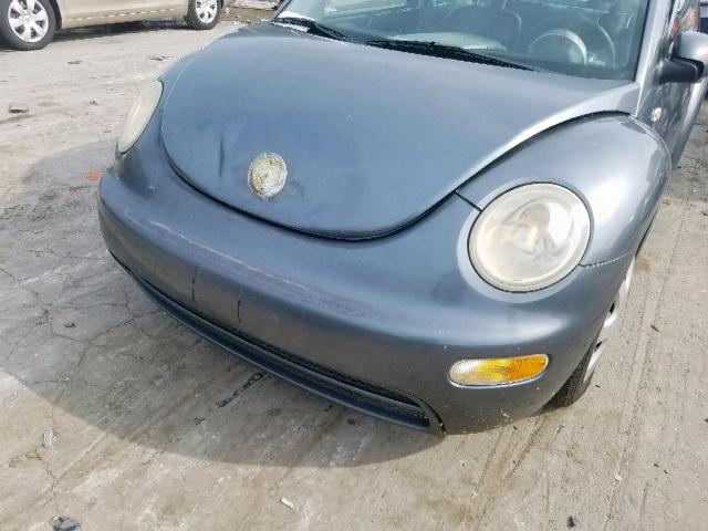 3VWBK21C93M426291 - 2003 VOLKSWAGEN NEW BEETLE ნაცრისფერი ფოტო 9