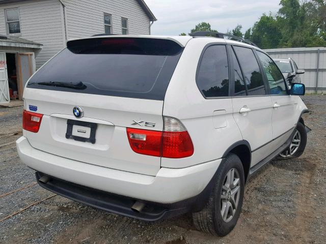 5UXFA13576LY38133 - 2006 BMW X5 3.0I WHITE photo 4