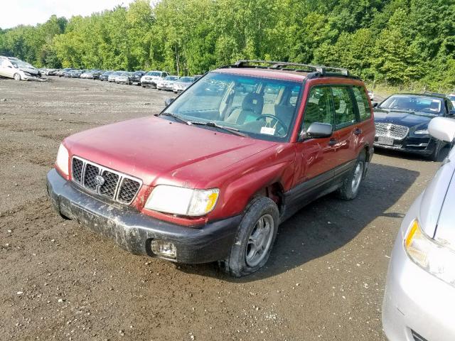 JF1SF63512H755055 - 2002 SUBARU FORESTER L RED photo 2