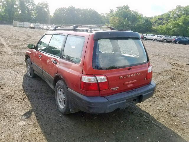 JF1SF63512H755055 - 2002 SUBARU FORESTER L RED photo 3