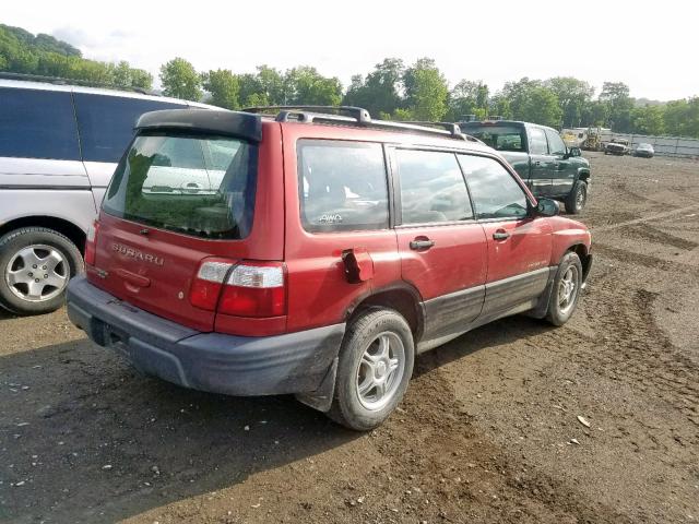 JF1SF63512H755055 - 2002 SUBARU FORESTER L RED photo 4