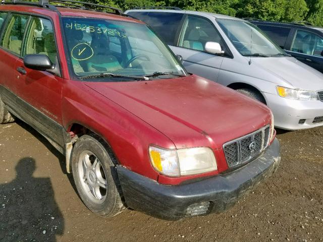 JF1SF63512H755055 - 2002 SUBARU FORESTER L RED photo 9