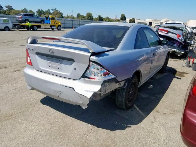 1HGEM21164L023897 - 2004 HONDA CIVIC DX V SILVER photo 4