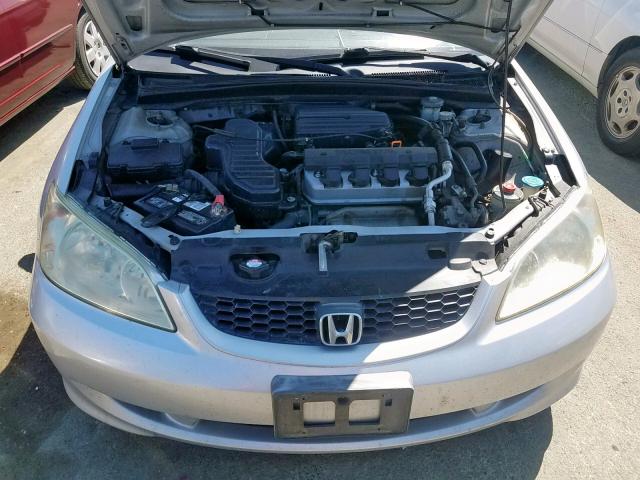 1HGEM21164L023897 - 2004 HONDA CIVIC DX V SILVER photo 7