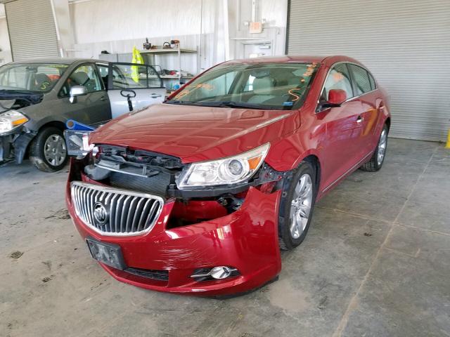 1G4GC5E39DF296530 - 2013 BUICK LACROSSE RED photo 2