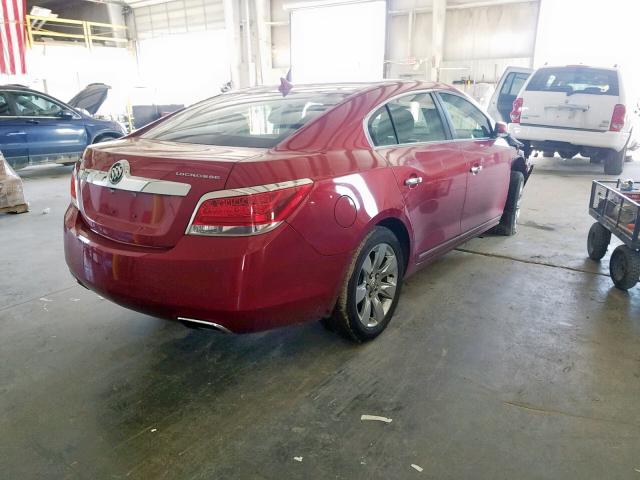 1G4GC5E39DF296530 - 2013 BUICK LACROSSE RED photo 4