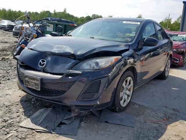 JM1BL1UG7B1438346 - 2011 MAZDA 3 I BLACK photo 2