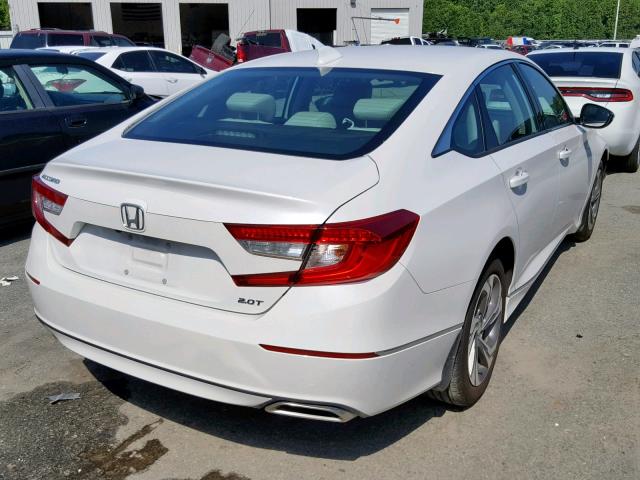 1HGCV2F5XJA030794 - 2018 HONDA ACCORD EXL WHITE photo 4