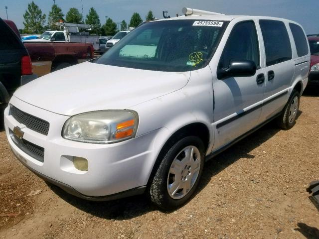 1GBDV13L86D103431 - 2006 CHEVROLET UPLANDER I WHITE photo 2