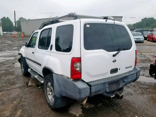 5N1ED28Y51C532422 - 2001 NISSAN XTERRA XE WHITE photo 3