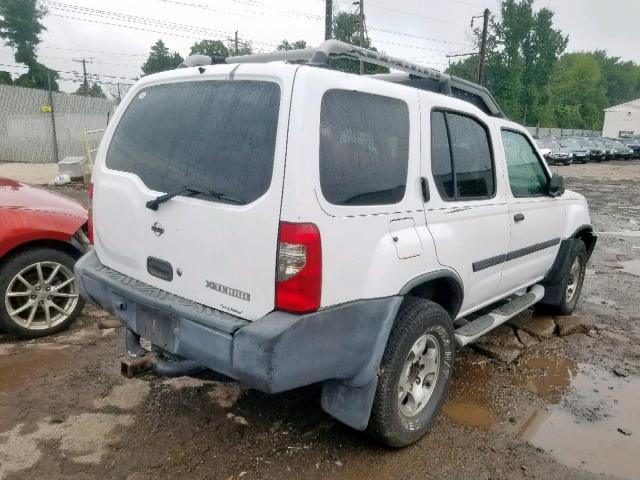 5N1ED28Y51C532422 - 2001 NISSAN XTERRA XE WHITE photo 4