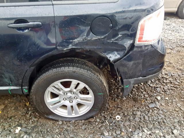 2FMDK38C88BA91214 - 2008 FORD EDGE SEL BLUE photo 9