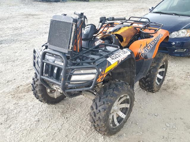 4UF12ATV2CT208226 - 2012 ARCTIC CAT MUDPRO 700 ORANGE photo 2