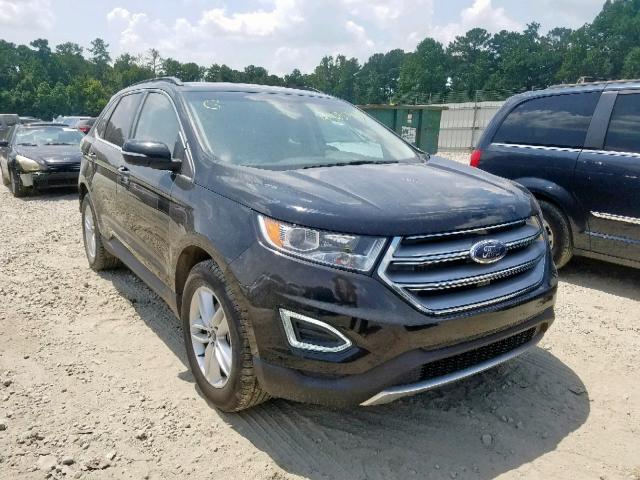 2FMPK3J85HBB14581 - 2017 FORD EDGE SEL BLACK photo 1