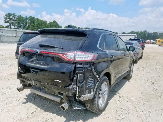 2FMPK3J85HBB14581 - 2017 FORD EDGE SEL BLACK photo 4