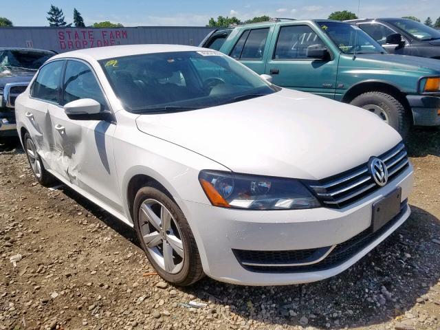 1VWBP7A39DC096380 - 2013 VOLKSWAGEN PASSAT SE WHITE photo 1