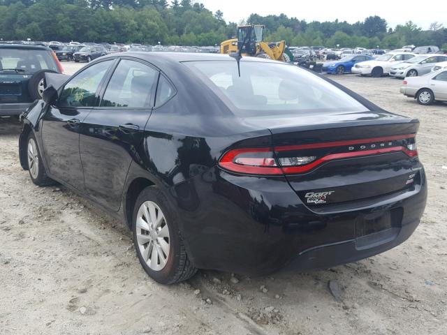 1C3CDFBB8ED833651 - 2014 DODGE DART SXT BLACK photo 3