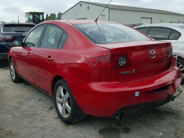 JM1BK123841186192 - 2004 MAZDA 3 S RED photo 3