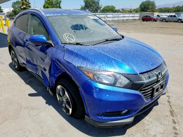 3CZRU5H70JM702080 - 2018 HONDA HR-V EXL BLUE photo 1