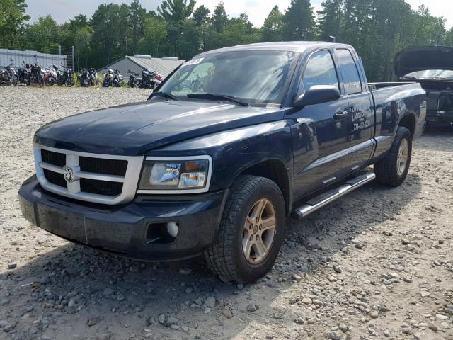 1D7RW3BK7BS623506 - 2011 DODGE DAKOTA SLT GREEN photo 2