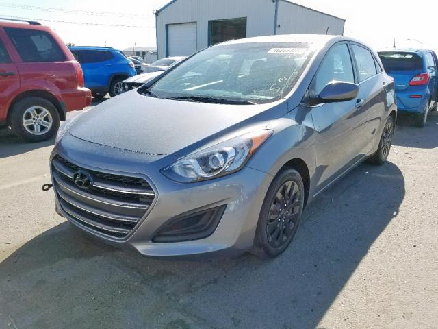 KMHD35LH2HU384256 - 2017 HYUNDAI ELANTRA GT GRAY photo 2