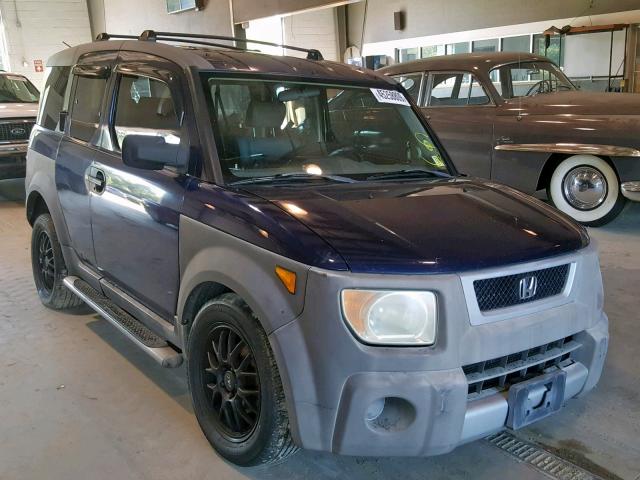 5J6YH28233L021502 - 2003 HONDA ELEMENT DX BLUE photo 1