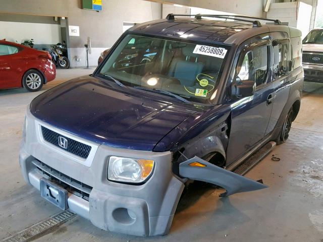 5J6YH28233L021502 - 2003 HONDA ELEMENT DX BLUE photo 2