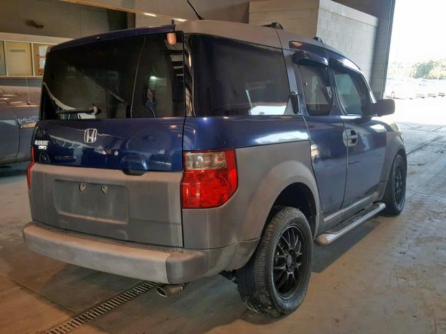 5J6YH28233L021502 - 2003 HONDA ELEMENT DX BLUE photo 4