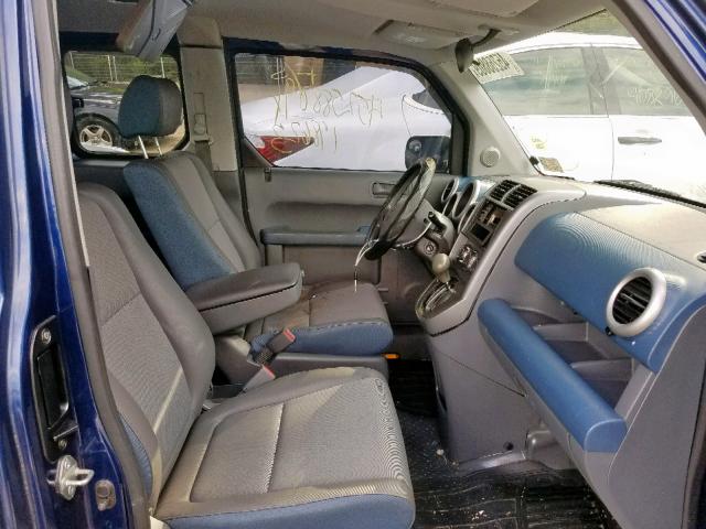 5J6YH28233L021502 - 2003 HONDA ELEMENT DX BLUE photo 5