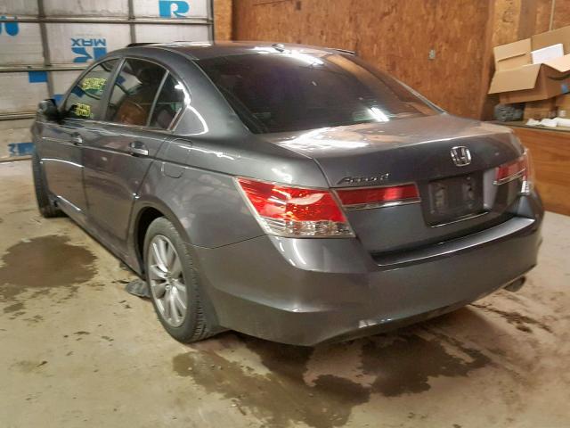 1HGCP2F86CA151149 - 2012 HONDA ACCORD EXL GRAY photo 3