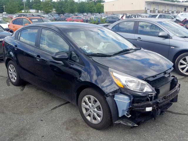 KNADM4A37D6259865 - 2013 KIA RIO LX BLACK photo 1