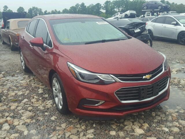 3G1BF6SM3HS573594 - 2017 CHEVROLET CRUZE PREM RED photo 1