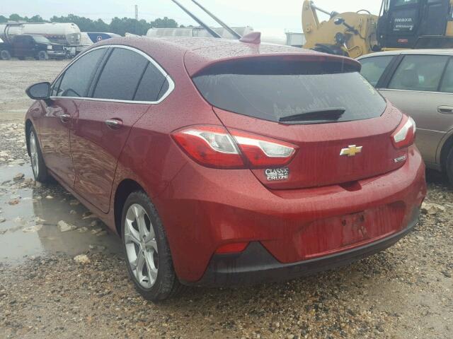 3G1BF6SM3HS573594 - 2017 CHEVROLET CRUZE PREM RED photo 3