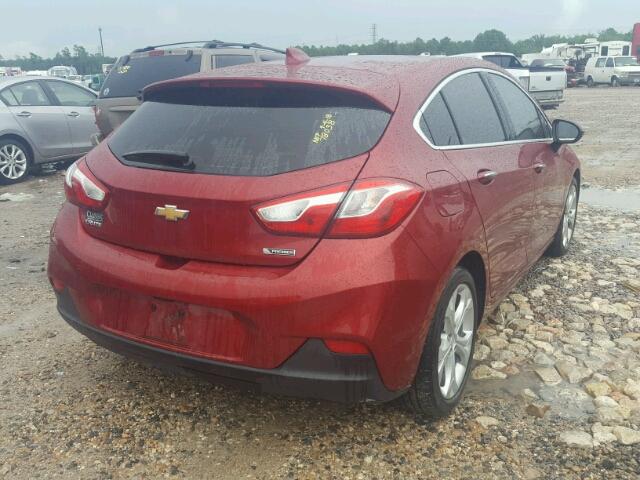 3G1BF6SM3HS573594 - 2017 CHEVROLET CRUZE PREM RED photo 4