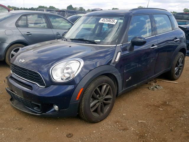 WMWZC5C58CWL56696 - 2012 MINI COOPER S C BLUE photo 2