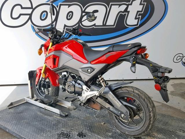 MLHJC7517J5001590 - 2018 HONDA GROM RED photo 3