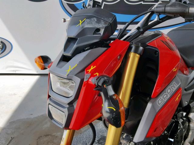 MLHJC7517J5001590 - 2018 HONDA GROM RED photo 9