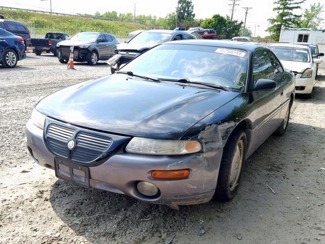 4C3AU52N2TE304407 - 1996 CHRYSLER SEBRING LX BLACK photo 2