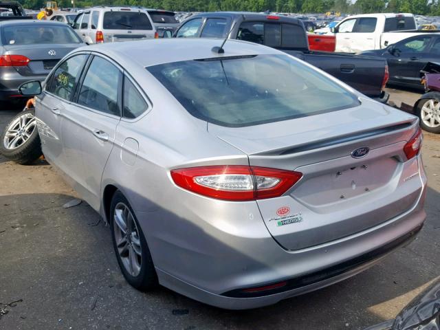 3FA6P0SU4GR401735 - 2016 FORD FUSION TIT SILVER photo 3