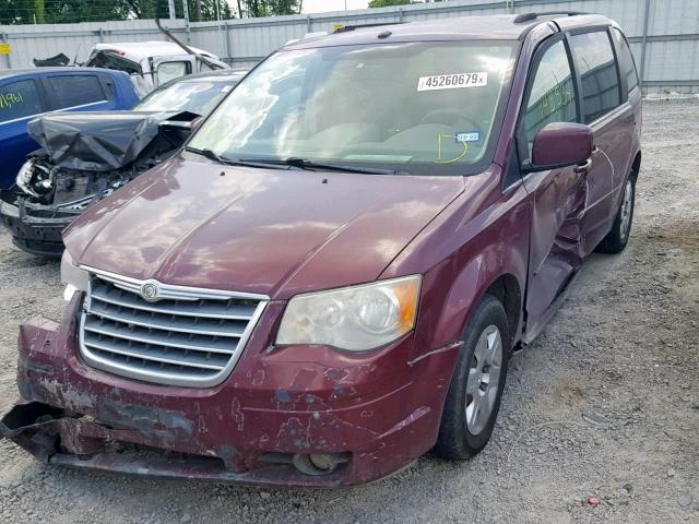 2A8HR54P88R692211 - 2008 CHRYSLER TOWN & COU PURPLE photo 2