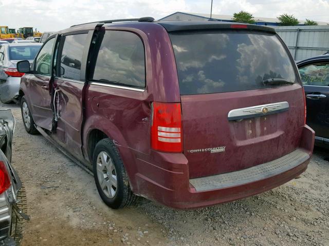 2A8HR54P88R692211 - 2008 CHRYSLER TOWN & COU PURPLE photo 3