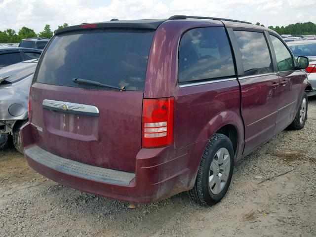 2A8HR54P88R692211 - 2008 CHRYSLER TOWN & COU PURPLE photo 4