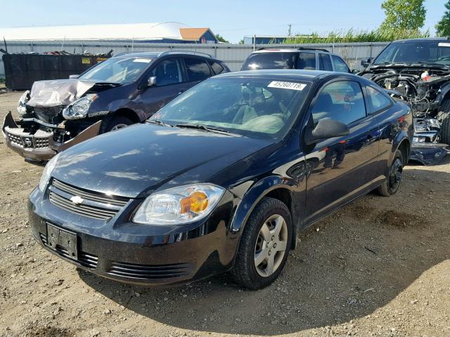 1G1AL18F387119750 - 2008 CHEVROLET COBALT LT BLACK photo 2