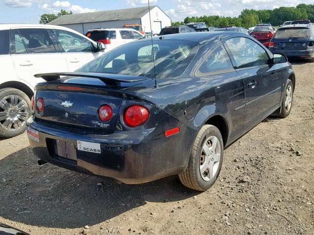 1G1AL18F387119750 - 2008 CHEVROLET COBALT LT BLACK photo 4