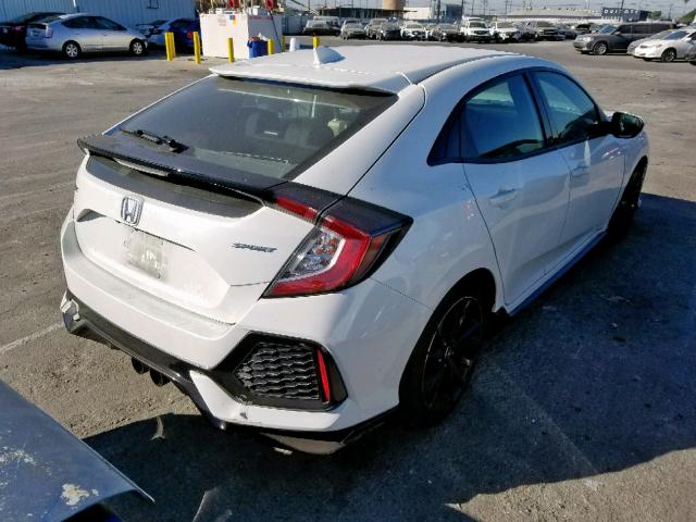 SHHFK7G42JU207562 - 2018 HONDA CIVIC SPOR WHITE photo 4