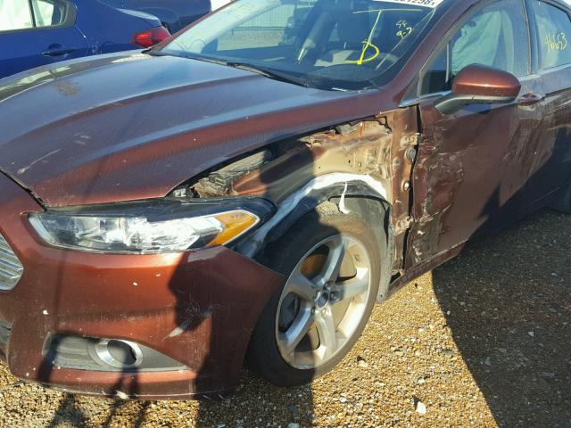 3FA6P0G79GR210427 - 2016 FORD FUSION S BROWN photo 9